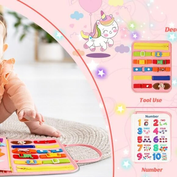 New Educational Toys Montessori Busy Board & Busy Book for Toddler - Picture 3 of 8